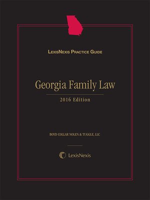cover image of LexisNexis Practice Guide: Georgia Family Law